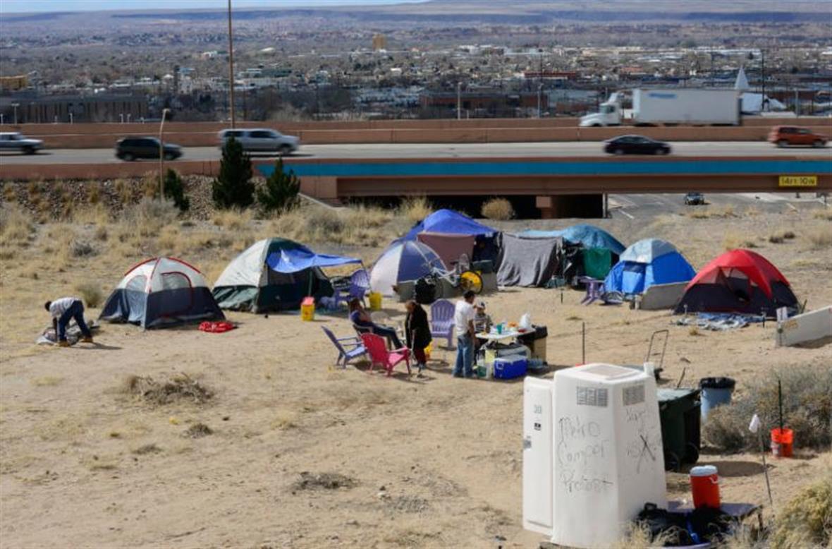picture of Albuquerque Homeless Encampment