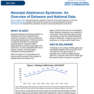 CCRS Releases Research Brief on Neonatal Abstinence Syndrome in Delaware