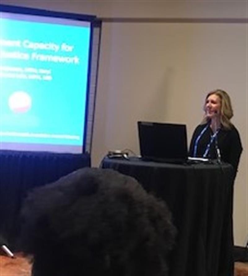 Erin Knight, PhD, presenting at APHA 2019
