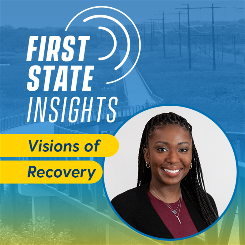 Picture of Tierra Fair and the words vision of recovery