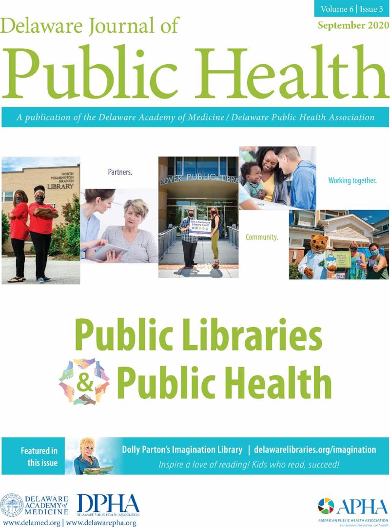 The cover of the September Issue of the Delaware Journal of Public Health.