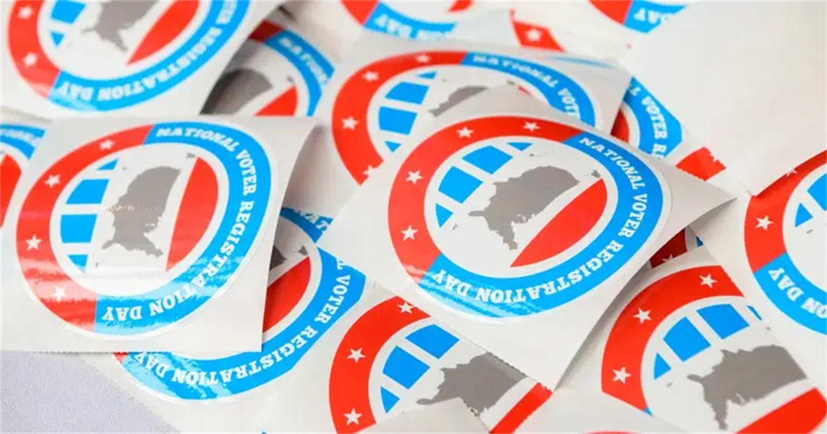 voter registration stickers