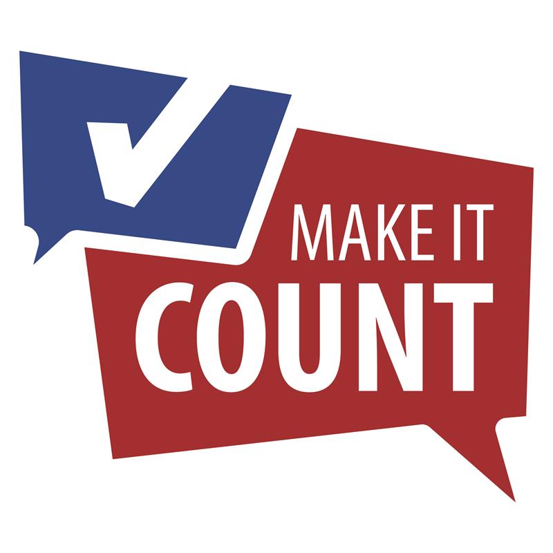 Make it Count Campiagn speech bubble logo