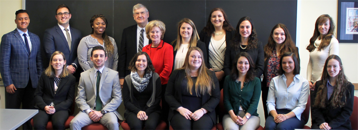 The 14 Legislative Fellows met with UD's interim provost, the director of the Institute for Public Administration, and the Legislative Fellows program manager for orientation.