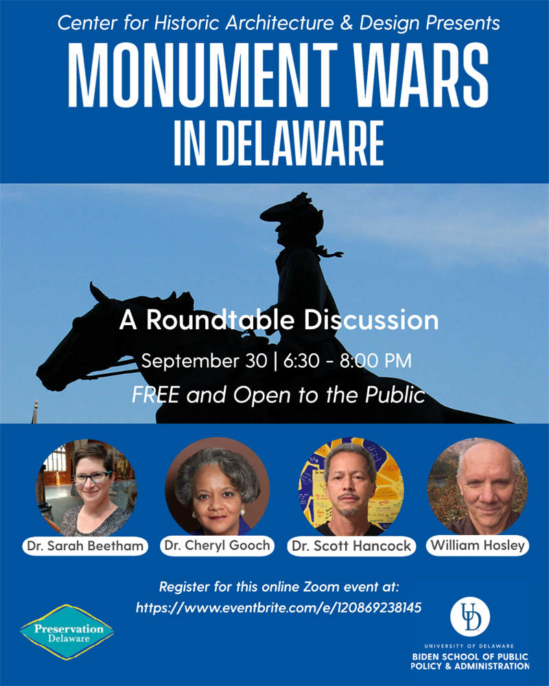 event flyer for Monument Wars
